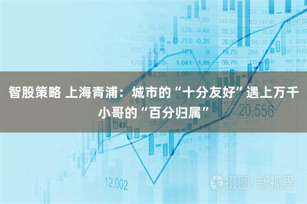 智股策略 上海青浦：城市的“十分友好”遇上万千小哥的“百分归属”